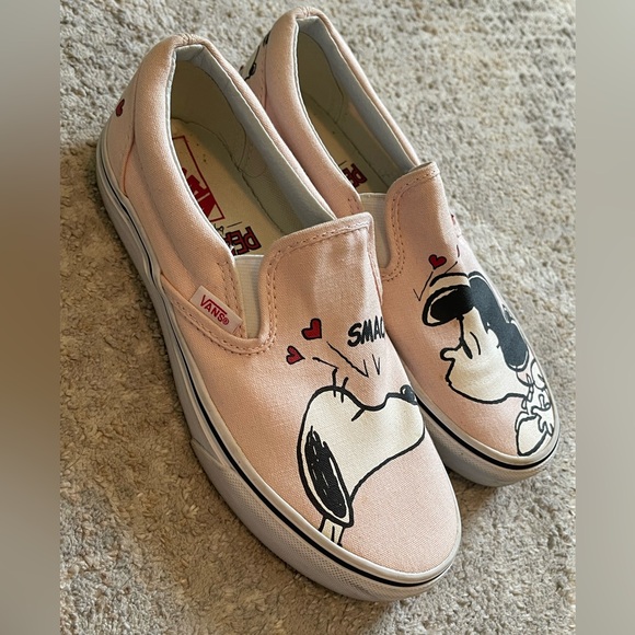 Vans Peanuts Pink Slip-On Sneakers - Picture 5 of 8